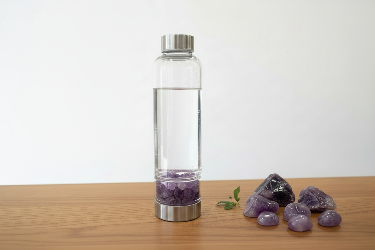 borraccia benessere con ametista