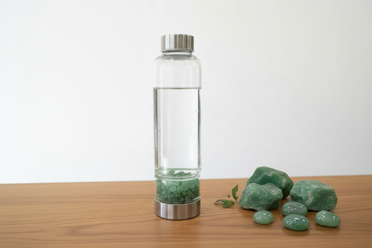 borraccia energetica con pietre naturali
