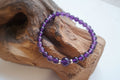 BRACCIALE IN ametista NATURALE 6 MM  ED EMATITE