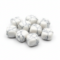 pietra burattata howlite bianca naturale