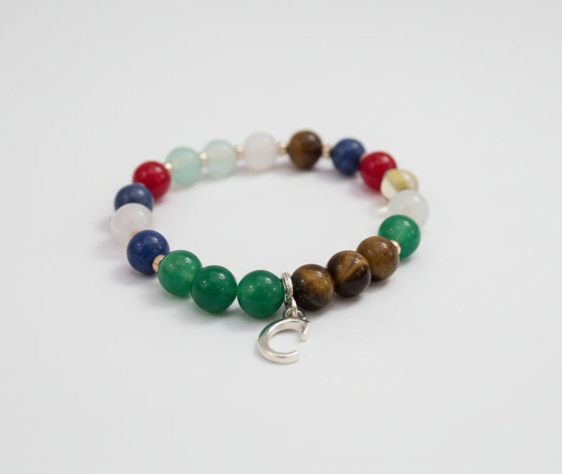 Bracciale Personalizzato con Pietre Zodiacali – Tema Natale