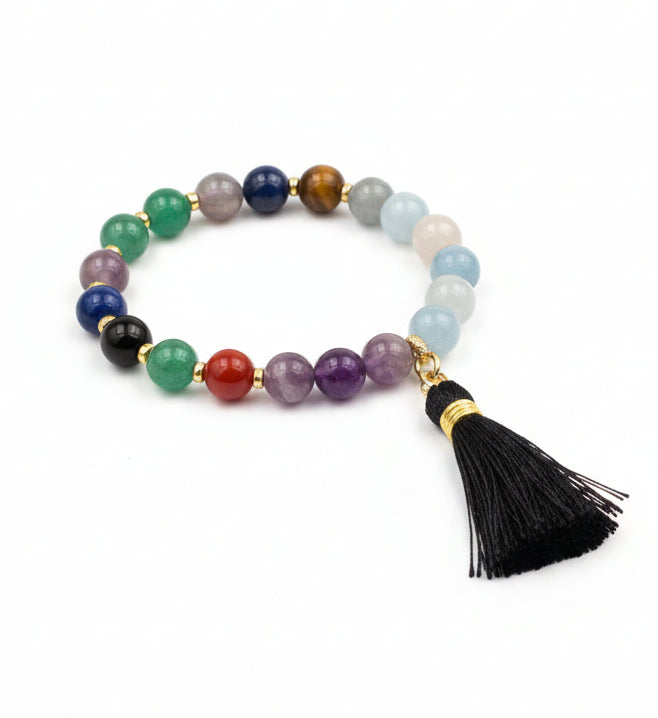 Bracciale Personalizzato con Pietre Zodiacali – Tema Natale